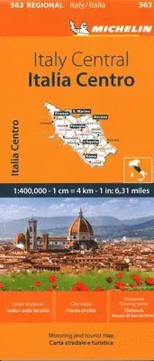 Italy Centre - Michelin Regional Map 563