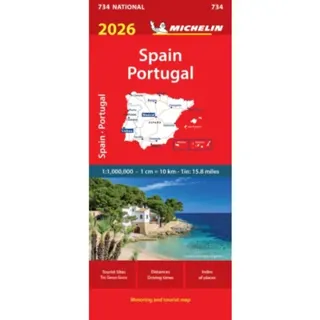 Spain & Portugal 2026 - Michelin National Map 734