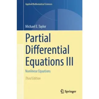 Partial Differential Equations III