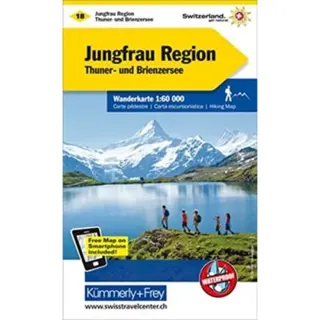Jungfrau Region Hiking Map