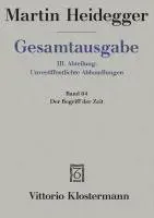 Gesamtausgabe Bd. 64. Der Begriff der Zeit
