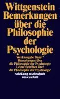 Bemerkungen über die Philosophie der Psychologie