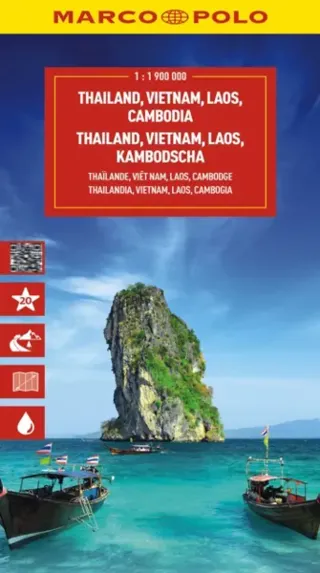 Thailand, Vietnam, Laos, Cambodia Marco Polo Map