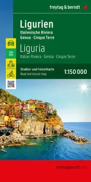 Liguria Road and Leisure Map 1:150k