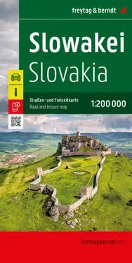 Slovakia, Road and Leisure Map 1:200,000
