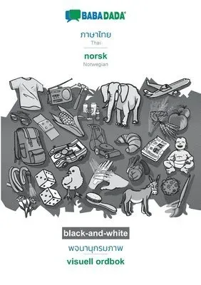 Thai (in thai script) - norsk (bokmål), visual dictionary, BW