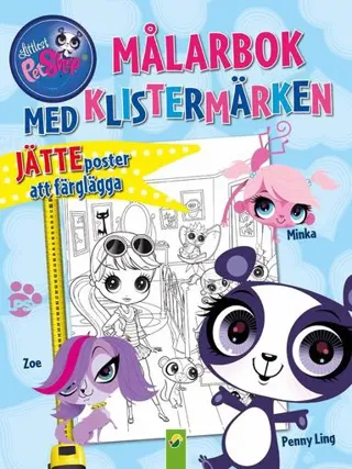 Petshop. Målarbok med klistermärken