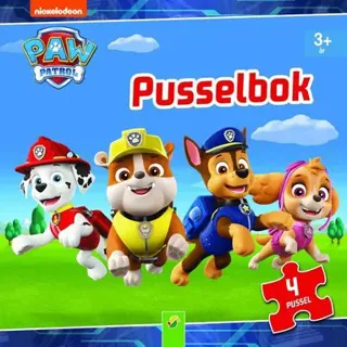 Pusselbok Paw patrol - 4 pussel