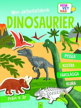 Min aktivitetsbok dinosaurier : med klistermärken
