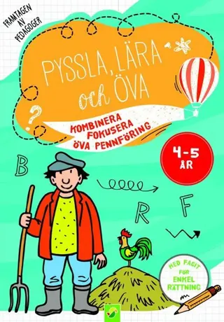 Pyssla, Lära Och Öva 4-5 År Kombinera Fokusera Öva Pennföring (Bok / Häftad)