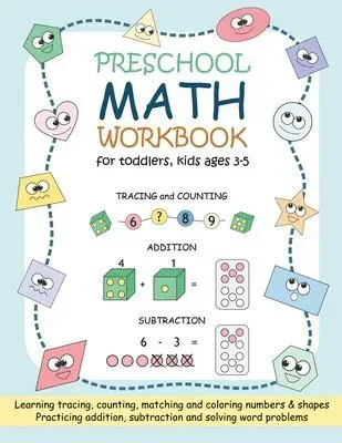 Preschool Math Workbook for Toddlers, Kids Ages 3-5