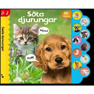 Söta djurungar. Ljudbok med 10 ljud