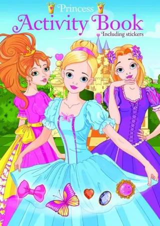 Princess Activity book inkl stickers