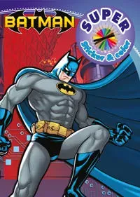 Batman - målarbok med klistermärken