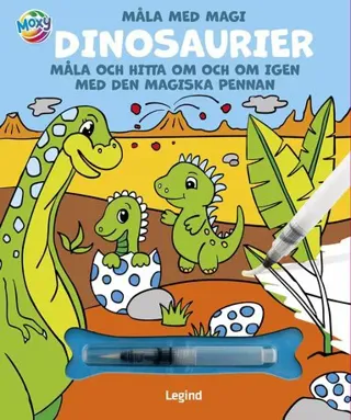 Måla med vatten. Dinosaurier
