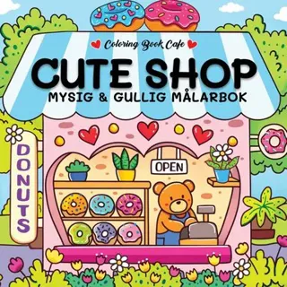 Cozy Cute Shop Målarbok