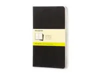 Moleskine Plain Cahier L - Black Cover (3 Set)