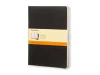 Moleskine Ruled Cahier Xl - Black Cover (3 Set)