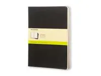 Plain jounrals. Cahier. Ulinjert. Ekstra stort format. Moleskine