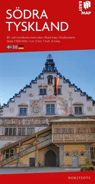 Södra Tyskland EasyMap : Skala 1:500.000