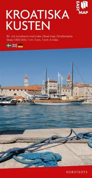 Kroatiska Kusten EasyMap : Skala 1:300.000