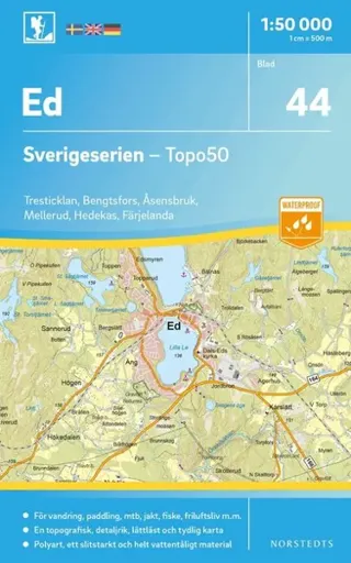 44 Ed Sverigeserien Topo50 : Skala 1:50 000