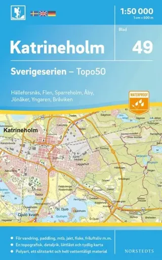 49 Katrineholm Sverigeserien Topo50 : Skala 1:50 000