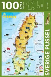 Sverige Pussel 100 bitar : Med djur