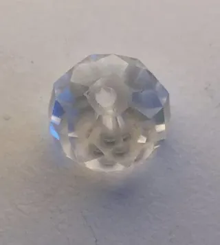 ABC-klubben Hängen Åk 2, Diamanter, 30 st : Glaspärla facetterad 12 x8 mm