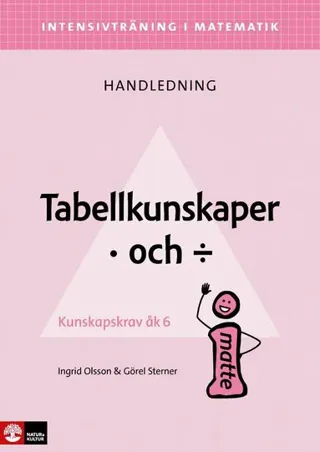 Intensivträning i ma 4-6 Tabellkunskaper multiplikation och division Lhl