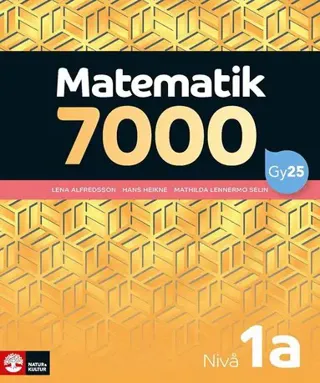 Matematik 7000 nivå 1a Gul