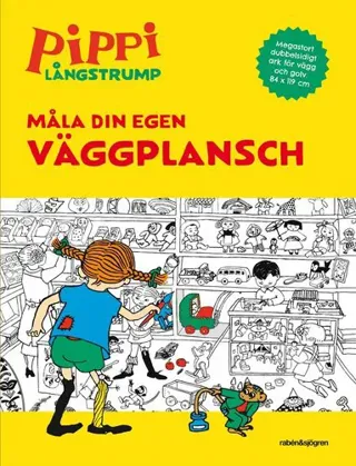 Pippi målarbok. Måla din egen väggplansch