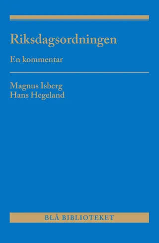 Riksdagsordningen : en kommentar