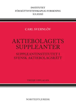 Aktiebolagets suppleanter : suppleantinstitutet i svensk aktiebolagsrätt