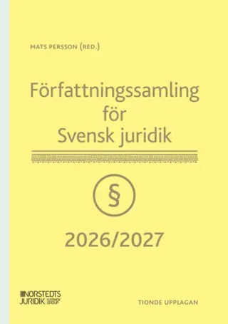 Författningssamling för Svensk juridik : 2026/2027