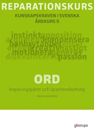 Reparationskurs Ord Kop pärm + Lhl