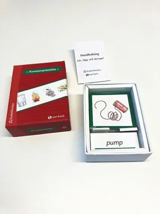 Konsonantmöte - Läs-, lägg- och skrivspel