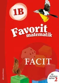 Favorit matematik 1B Facit till uppl.2, 5-pack