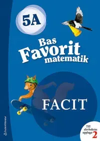Bas Favorit matematik 5A  Facit till uppl.2, 5-pack