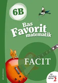 Bas Favorit matematik 6B Facit till uppl. 2, 5-pack
