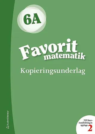 Favorit matematik 6A Kopieringsunderlag