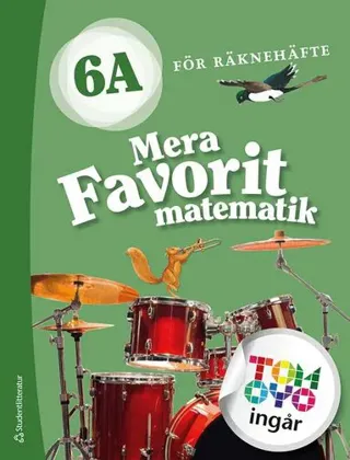 Mera Favorit matematik 6A för räknehäfte Elevpaket - Tryckt + Digitalt 36 mån