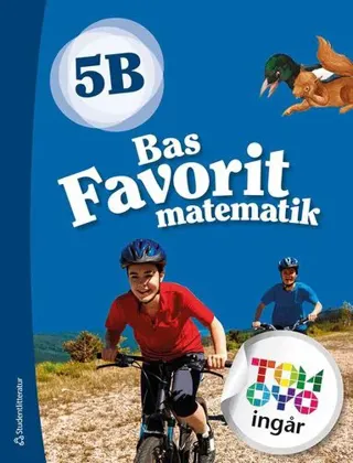 Bas Favorit matematik 5B Elevpaket - Tryckt bok + Digital elevlicens 12 mån