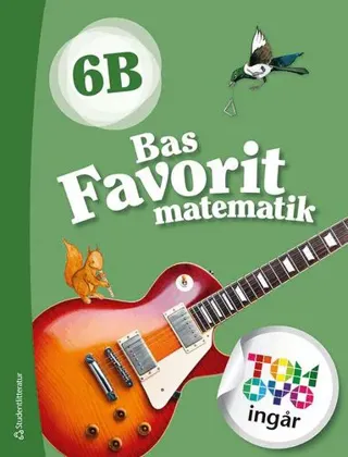 Bas Favorit matematik 6B Elevpaket - Tryckt bok + Digital elevlicens 12 mån