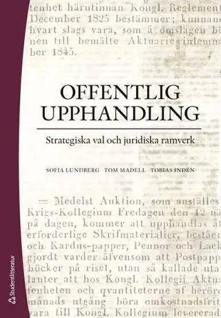 Offentlig upphandling - Strategiska val och juridiska ramverk