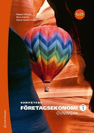 Kompetens Företagsekonomi nivå 1 Övningar Tryckt bok + Digital elevlicens 36 mån