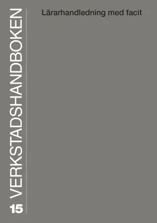 Verkstadshandboken lärarhandledning