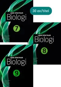 Liber Spektrum Biologi 7, 8 och 9 årskursbok Klasspaket 30 elever