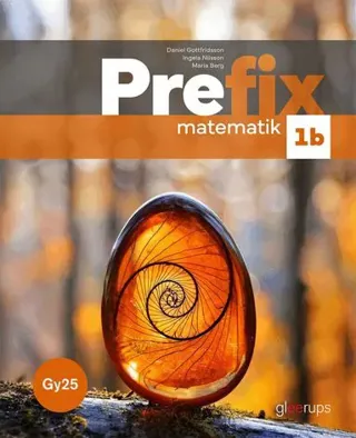 Prefix matematik 1b, bok, Gy25