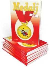 Medalj röd, svenska, 10 ex
